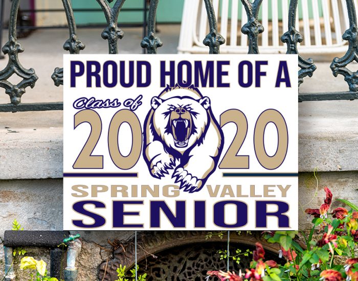 Spring Valley High School Yard Sign