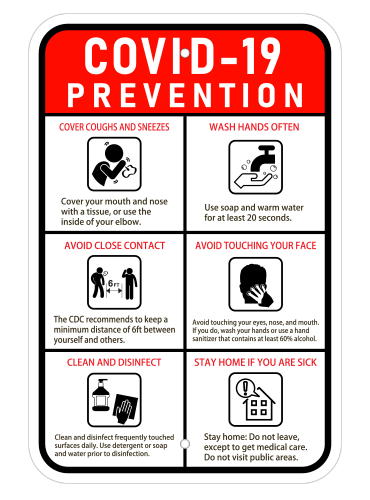 COVID-19 Prevention Sign