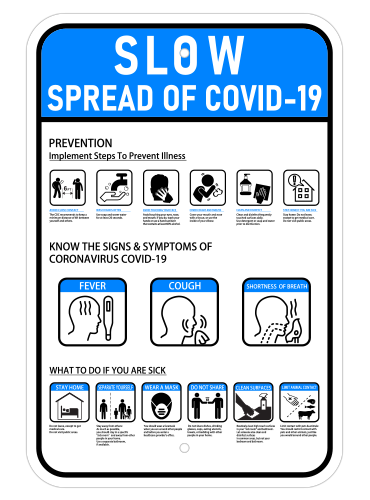 Slow the Spread of COVID-19 Sign