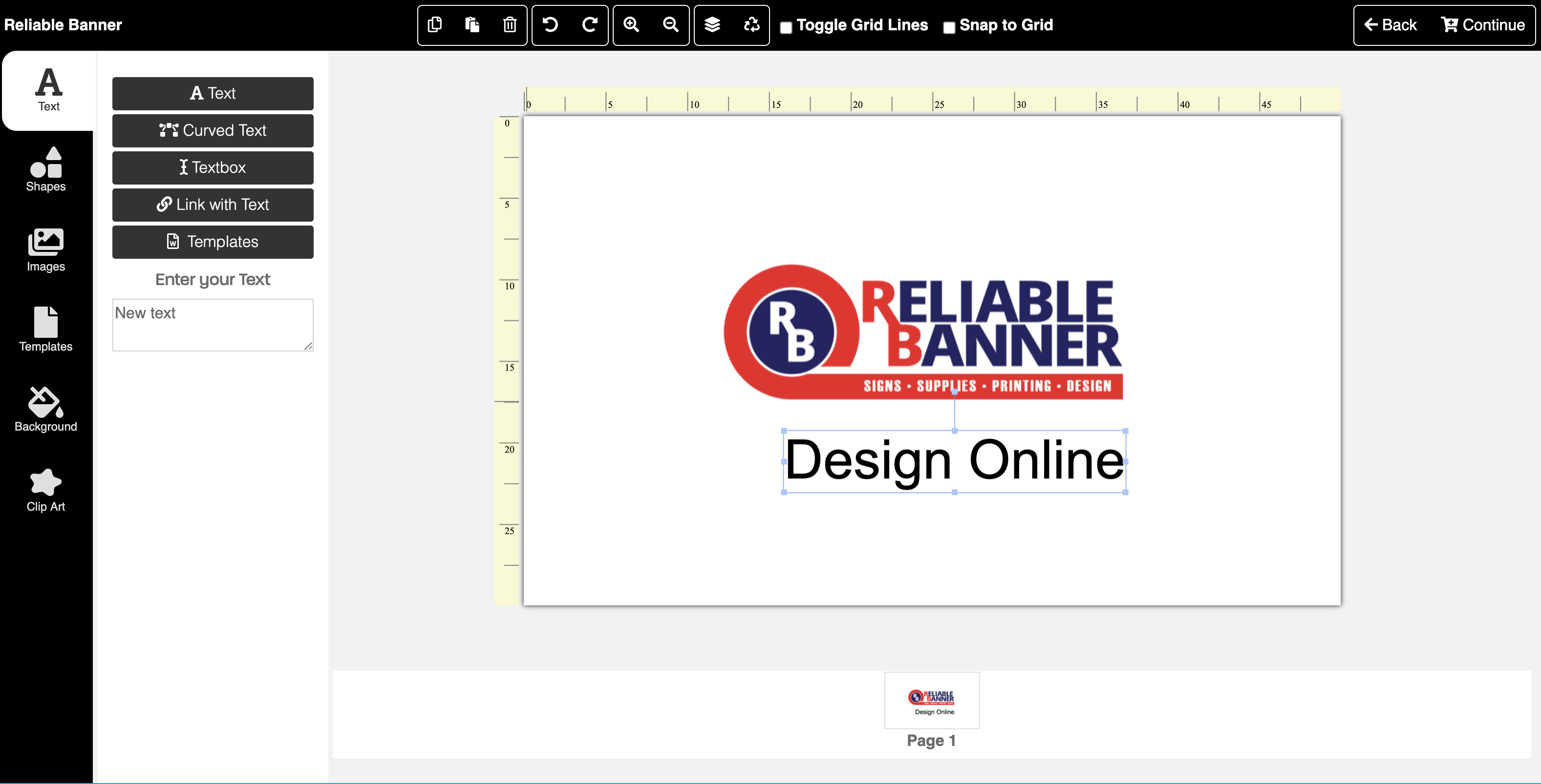 Online Design Tool
