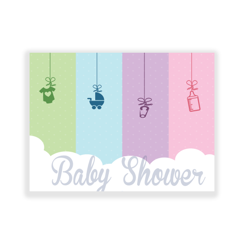 Baby Shower Yard Sign Pastel Stringed Items