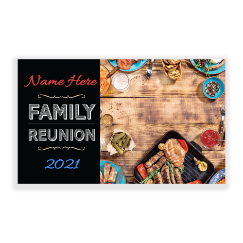 Family Reunion 5x3 Banner BBQ