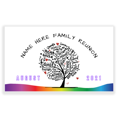 Family Reunion 5x3 Banner Family Tree