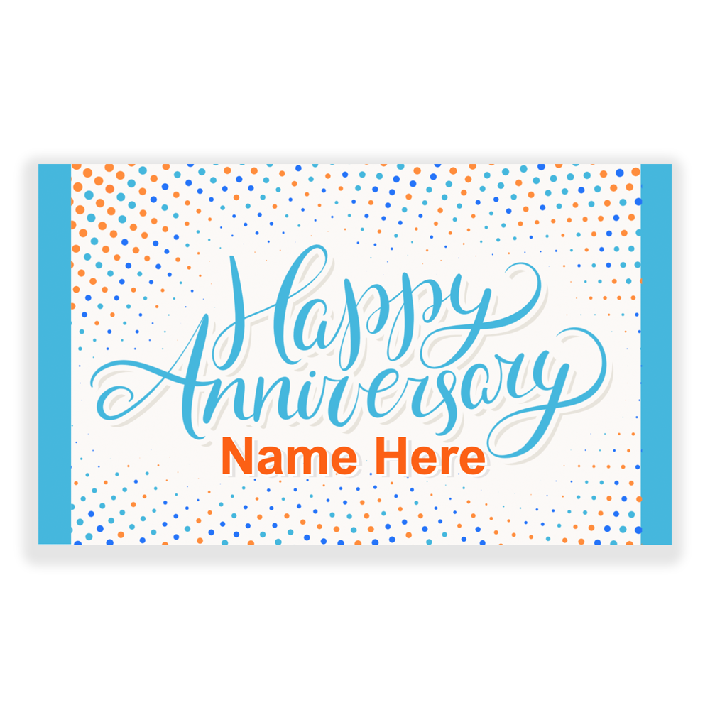 Happy Anniversary 5x3 Banner Dots - Reliable Banner